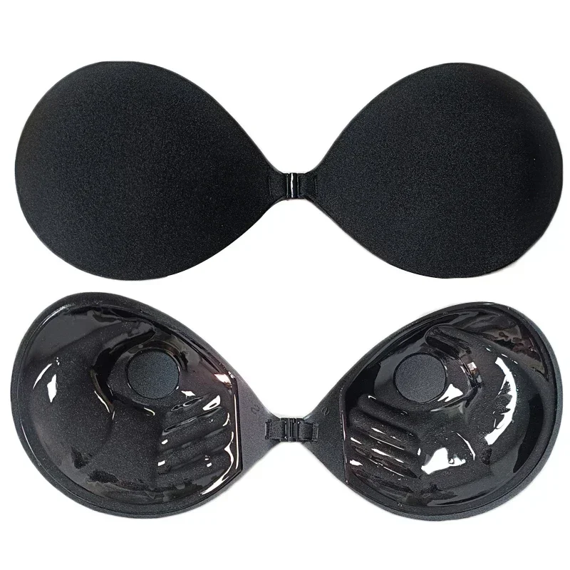 Palm Push Up Invisible Silicone soutien - gorge femmes poitrine autocollants soulever auto - adhésif soutien - gorge couverture soutien - gorge Silicone Pad Sexy bretelles poitrine - Miniature 2