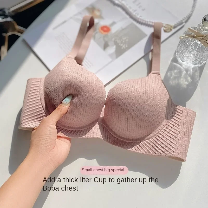 Soutien - gorge Push Up pour petite poitrine, Ultra épais, rembourré, sans anneau en acier, confortable et Sexy, Lingerie pour poitrine plate, pour femmes, nouvelle collection 2024 - Image 1