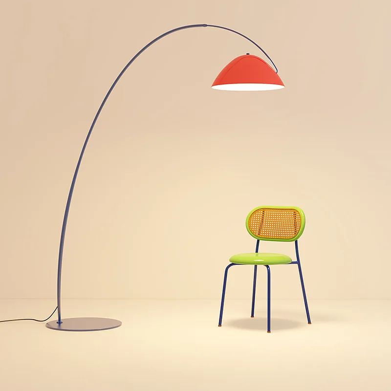 Dopamine salon lampe de pêche lampadaire spectre complet chambre d'enfants couleur chambre memphis lampadaire - Image 1