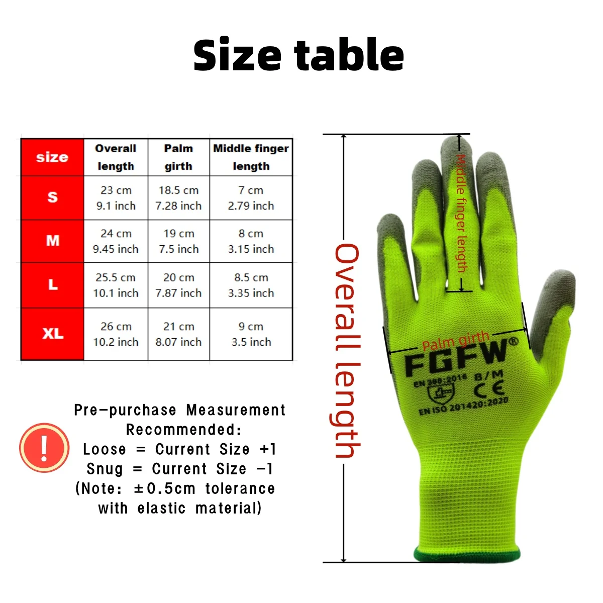 10 paires de gants de travail enduits de PU – Gants de sécurité légers et durables certifiés EN 388/ISO20471, tailles S/M/L/XL - pas cher - livraison - Miniature 4