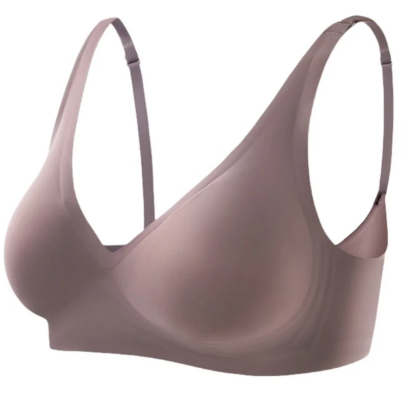 Soutien - gorge Push Up sans couture pour femmes, brassière sans fil, col en v, Bralette amovible, rembourré, sous - vêtements de sport, Lingerie Sexy, S - XXL - Miniature 6