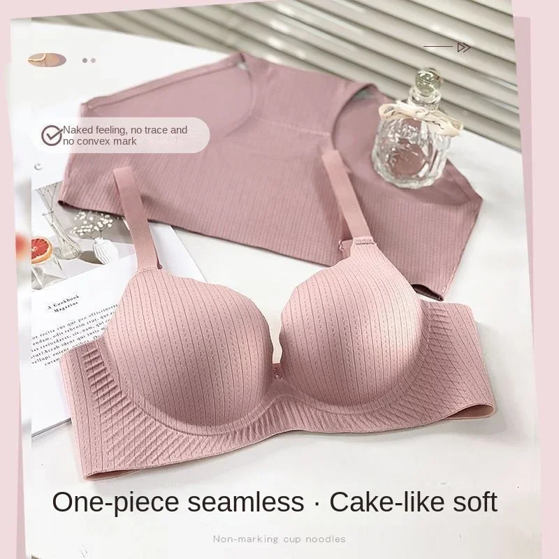 Soutien - gorge Push Up pour petite poitrine, Ultra épais, rembourré, sans anneau en acier, confortable et Sexy, Lingerie pour poitrine plate, pour femmes, nouvelle collection 2024 - Miniature 6