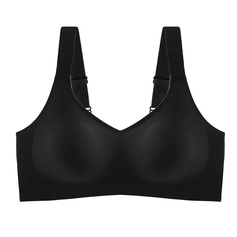 Soutien - gorge push - up à maintien doux grande taille pour femme, sans couture, sans armatures, réglable, fin, pour le sport - Miniature 8