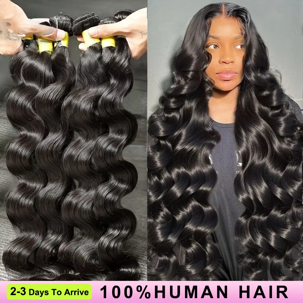12A os droit 100% vrais cheveux humains paquets 30 40 pouces cheveux bruts 4 5 paquets Extensions de tissage de cheveux brésiliens pour les femmes noires - Miniature 10