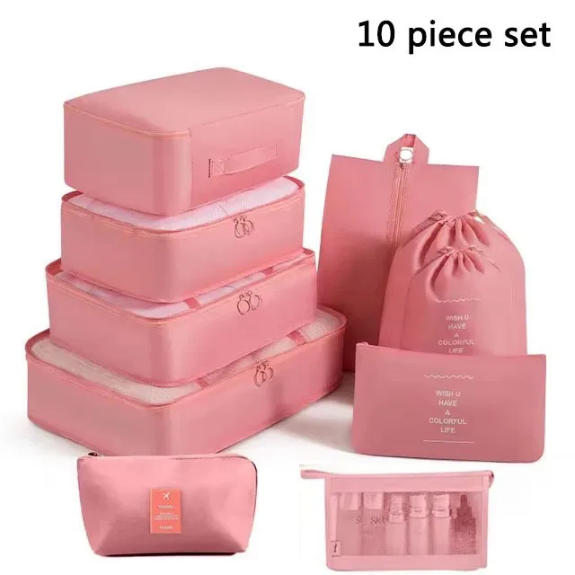 Ensemble de voyage sacs de rangement vêtements articles de toilette numériques chaussures sac de rangement dortoirs d'étudiants vêtements sacs de tri Cubes d'emballage - Miniature 18